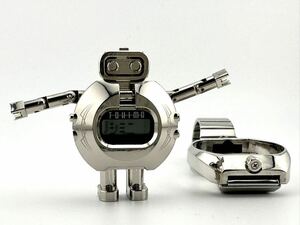  free shipping super rare TOKIMAtokima robot clock digital wristwatch 1998 Bandai BANDAI Special version TOKIMA ORIGINAL