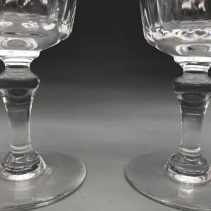 T0523 バカラ Baccarat バカラグラス ワイングラス グラス ２客セット 箱無しの画像8