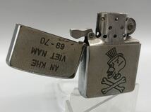 T05038 ZIPPO ドクロ ジッポ オイルライター 火花なし ジャンク品_画像3