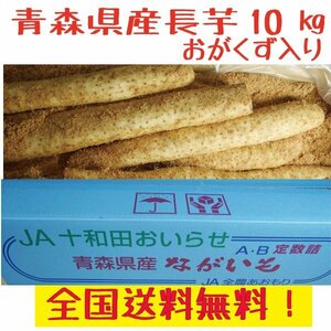 森県産　長芋　家庭用　M-４L　１０ｋｇ　洗浄済み　おがくず入り 全国送料無料！