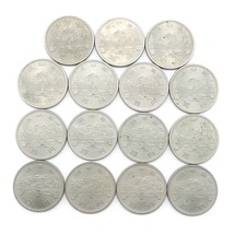 JAPAN MINT 造幣局 御在位50年 記念硬貨 百円 100円硬貨 15枚 貨幣 【Y160523001】中古_画像1