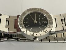 D05014 BVLGARI ブルガリ デイト BB23SS 黒文字盤 腕時計 クォーツ レディース_画像5