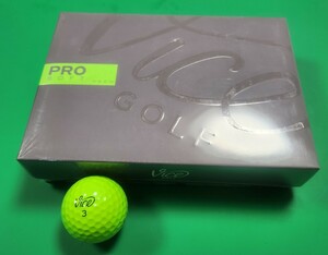 未使用品☆Vice GOLF PRO SOFT☆ネオンライム色☆ウレタンカバーゴルフボール☆ 1ダース 12球入☆ 推奨ヘッドスピード43m/s以下☆公認球