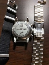 フォルティス 時計 FORTIS オフィシャル コスモノート　クロノグラフ　美品　純正ステンレスベルト　NATOベルト　ガラスコーティングキズ無_画像7