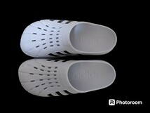 アディダス　adidas　　 アディレッタ　クロッグ　　ADILETTE CLOG サンダル　　　サイズ:27.5cm　　　 白/黒　　　_画像6