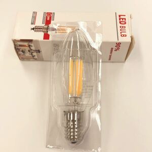 【新品】シャンデリア電球 6W E17口金 クリア　 AC100v/ 60hz LED電球 全配光タイプ 