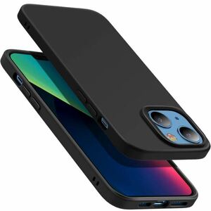 【新品】iPhone 13 ケース ソフトケース 2021 液体シリコン スリム 衝撃や傷に強い マイクロファイバー裏地 6.1インチ ブラック