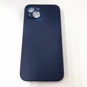 【新品】memumi iPhone13用ケース　薄型　6.1インチ　マットブルー　半透明　カバー スマホケース シンプル 