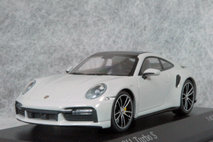 ● 1/43 ポルシェ 〓 911 ( 992 ) ターボ S / 2020 グレー 〓 Porsche MINICHAMPS