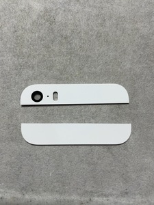 【送料無料】スモールパーツ/iPhone 5s・SE(第1世代) 通用/背面ガラス上下セット(ホワイト)