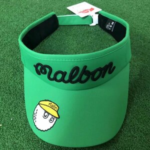 新品 春夏用 ゴルフ　ゴルフ メンズ　サンバイザー 刺繍 ハット 帽子 男女兼用　フリーサイズ 調節可 マルボン　Malbon グリーン gff015