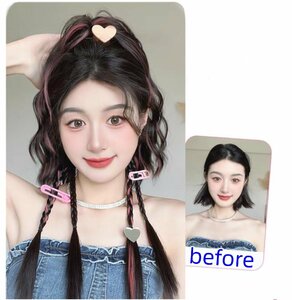 送料無料　新品　ポニーテール　ウィング　ヘアクリップ　ギャル　女の子　ヘアアレンジ　ヴォリュームアップ　ヘアアクセサリー　ZH200