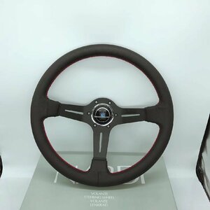 新品 NARDI ナルディ クラシック スポーツステアリング BKレザー ポリッシュスポーク350mm（14インチ）ブラック FXP1