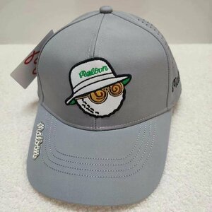新品　キャップ ハット　帽子　サンバイザー　マルボン　男女兼用　ゴルフ　バイザー　グレー　Malbon　gf1