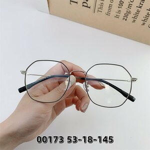 送料無料　眼鏡　メガネフレーム　フルリム　フレーム　金属　度数なし　合金製　レンズ交換可能　男女兼用　色豊富　zh168