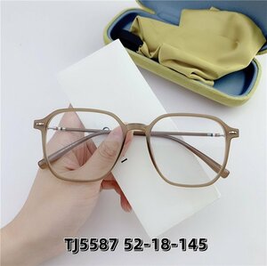 送料無料　フレーム　金属　眼鏡　メガネフレーム　フルリム　度数なし　TR+金属　レンズ交換可能　男女兼用　色豊富　zh165