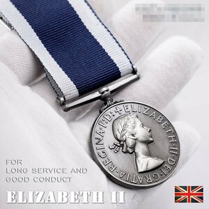 【送料無料】 勲章 英国勲章 大英帝国 海軍長期服役メダル 勲章 エリザベス2世版 WWII WW2 収蔵cdp037