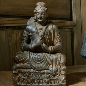 極細工 仏教古美術 仏像 ガンダーラ石仏 Gandhara ガンダーラ美術 石仏 仏像 装飾 置物 装飾 収蔵 コレクションsux003