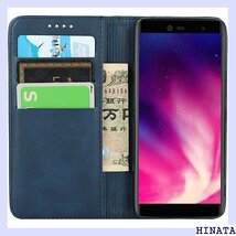 Handに適用する Rakuten Hand 5G 4 シンプル スタンド機能 落ち着いた色 レトロ ネイビー 262_画像5