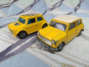  postage 140 jpy Tomica . Manufacturers unknown. Mini Cooper 2 pcs 