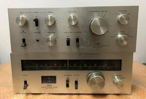 SANYO OTTO stereo tuner FMT-1001 AM/FM |Sanyo Otto DCA-1001 AV amplifier electrification only verification damage equipped Junk 