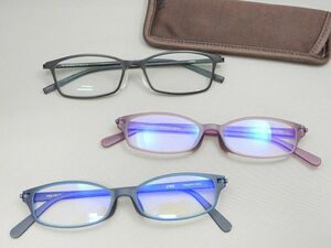 JINS ジンズ ＋1.0 リーディンググラス/老眼鏡/メガネ/眼鏡フレーム/アイウェア 3点セット 【g464y1】