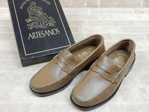  superior article! ARTESANOS/ arte Sano s Spain made leather Loafer / shoes size 36 [6030y1]