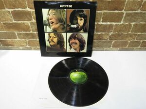 [LP]The Beatles LET IT BE The Beatles let ito Be PCS 7096 red Apple record western-style music lock [1079mk]