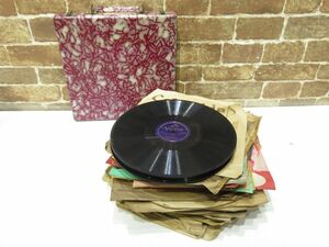 [ not yet inspection goods ] that time thing retro gramophone record SP record various set sale light music fashion .. flower . radio gymnastics Classic folk song other present condition delivery [1144mk]