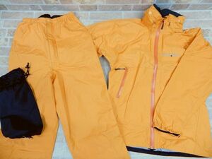  хорошая вещь! mont-bell Mont Bell GORE-TEX дождь Fielder Women*s/ Ray одежда Zip выше жакет / брюки размер S [7165y1]