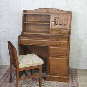v13 [ pickup welcome ] Royal oak dresser view ro woodworking storage furniture retro Vintage 