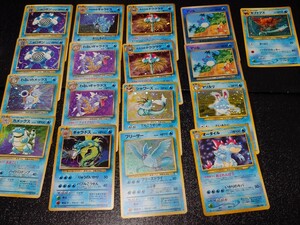 ポケモンカード 水タイプ 旧裏キラ 17枚 カメックス わるいカメックス オーダイル他