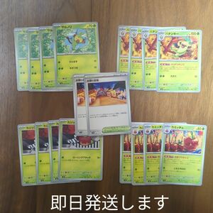 サルノリ バチンキー カジッチュ カミッチュ お祭り会場　セット ポケモンカード 変幻の仮面