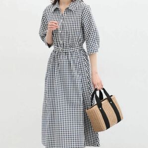 Honeys 6分袖シャツワンピース　新品