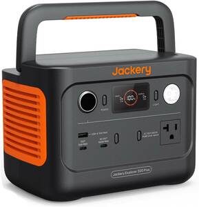 Jackery ポータブル電源 300 Plus リン酸鉄 288Wh/300W ポータブルバッテリー 家庭用 アウトドア用 純正弦波 AC(300W 瞬間最大600W)/DC/USB