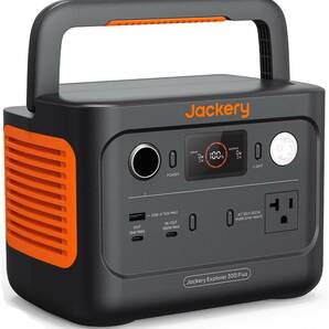 Jackery ポータブル電源 300 Plus リン酸鉄 288Wh/300W ポータブルバッテリー 家庭用 アウトドア用 純正弦波 AC(300W 瞬間最大600W)/DC/USB