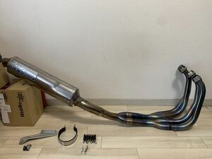 FZS1000 for OVER Racing made volume adjustment valve(bulb) attaching full exhaust muffler up type titanium pipe 
