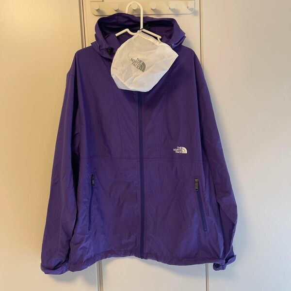 美品THE NORTH FACE compact jacket コンパクトジャケット　XL パープル　紫 