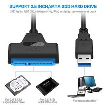 SATA USB変換ケーブル HDD/SSD変換アダプター　USB3.0 2.5インチ対応　ハードディスク変換ケーブル_画像3