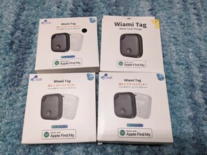 0605u0940　Wiami Tag スマートタグ 紛失防止タグ gps 小型 gpsタグ スマートトラッカー 物探す 忘れ物防止 タグ 追跡タグ 4個セット