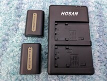 0605u1404　HOSAN NP-FH50 純正互換バッテリー 2個 対応機種 Sony NP-FH50_画像1