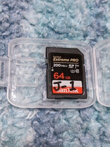 0605u0948　SanDisk SDカード 64GB SDXC Class10 UHS-I V30 読取最大200MB/s SanDisk Extreme PRO SDSDXXU-064G-GHJIN 正規品