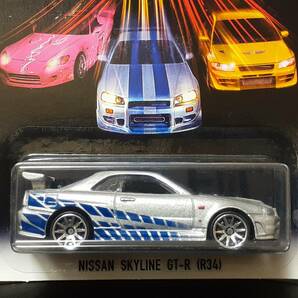 HOT WHeeLs NISSAN SKYLINE GT-R BNR 34 2 Fast 2 Furious ブライアン 劇中車 ワイルドスピード X2 スカイライン ミニカー ホットウィールの画像2