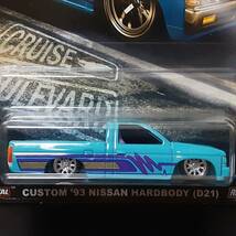 Hot Wheels 93 NISSAN HARD BODY D21 水 ニッサン ハードボディ ピックアップ ミニカー METAL/METAL RealRiders LOWDOWN ホットウィール_画像2