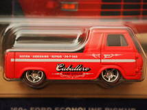 Hot Wheels 60 FORD ECONOLINE PICKUP CABALLERO 赤 マッド カラー 艶消し エコノライン ミニカー カバレロ SHOP TRUCK ホットウィール　_画像2