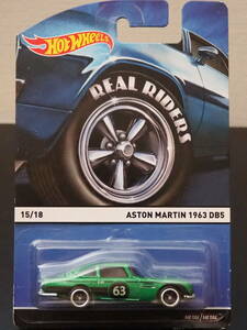 HOT WHeeLs ASTON MARTIN 1963 DB5 緑 メタリック アストンマーチンミニカー BRITISH HORSE METAL / METAL RealRiders ホットウィール