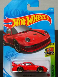 ホットウィール PORSCHE 993 GT2 レッド ポルシェ ミニカー 空冷 Jun Imai ジュンイマイ デザイン オーバーフェンダー RWB HOT WHeeLs