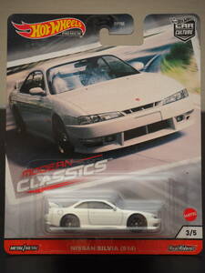  Hot Wheels NISSAN SILVIA S14 Ниссан Silvia миникар дрифт specification жемчужно-белый цвет NISSAN × HOT WHeeLs сотрудничество 