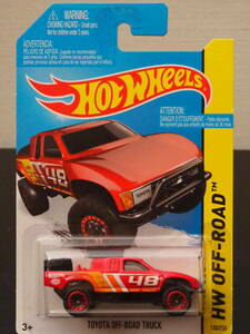 HOT WHeeLs TOYOTA OFF ROAD TRUCK 赤 トヨタ オフロード トラック ミニカー レース仕様 ピックアップ Jb BAJA ホットウィール