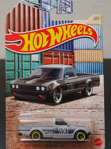 HOT WHeeLs DATSUN 620 灰 ART WORK パケ マッド カラー ダットサン ミニカー ピックアップ ウォールマート 限定 Jun Imai ホットウィール